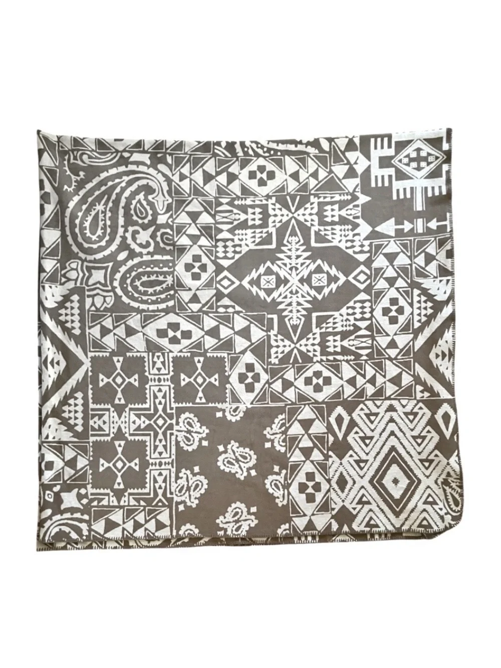 Pendleton Harding Star Print 100% Cotton Tan/Cream Woven Blanket, sz Full